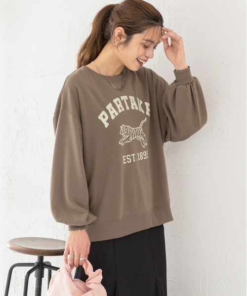 ad thie（アドティエ） トレーナー スウェット タイガープリント 裏毛