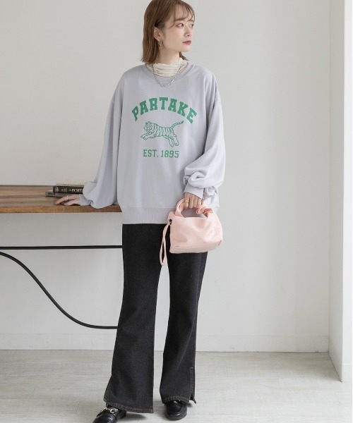 ad thie（アドティエ） トレーナー スウェット タイガープリント 裏毛