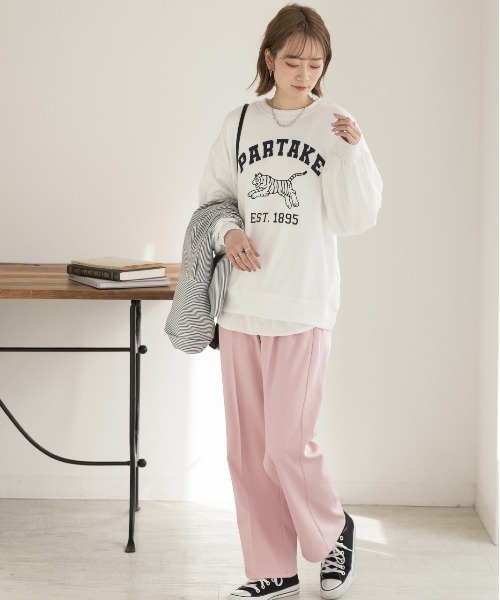 ad thie（アドティエ） トレーナー スウェット タイガープリント 裏毛