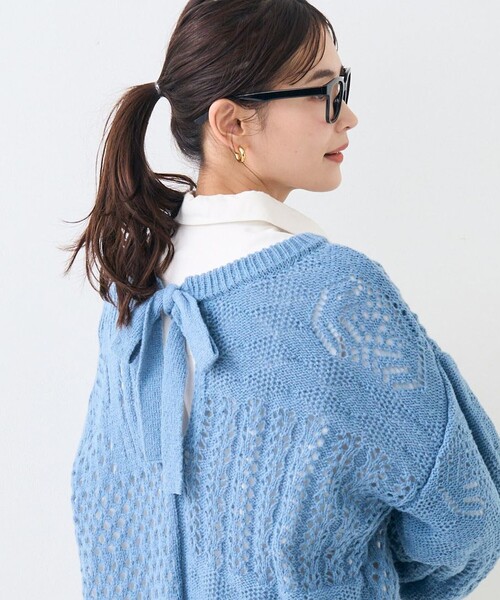 ニット セーター 2WAY リボン 透かしニット レディース | FREAK'S STORE | 03