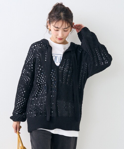 ニット セーター 2WAY リボン 透かしニット レディース | FREAK'S STORE | 02