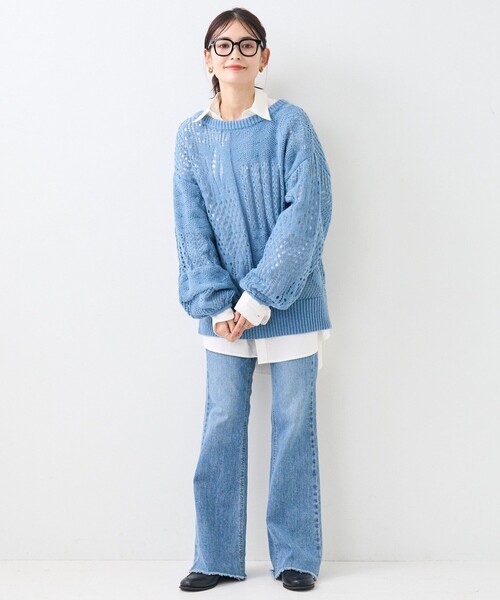 ニット セーター 2WAY リボン 透かしニット レディース | FREAK'S STORE | 05