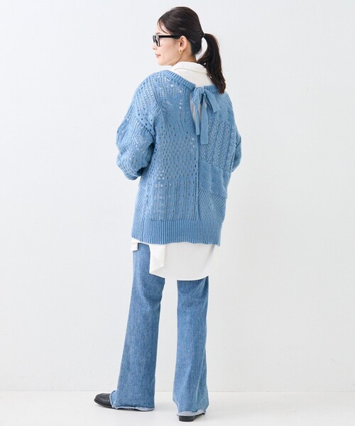 ニット セーター 2WAY リボン 透かしニット レディース | FREAK'S STORE | 07