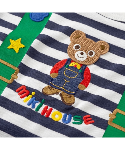 MIKI HOUSE（ミキハウス） tシャツ プッチーサスペンダーモチーフの 