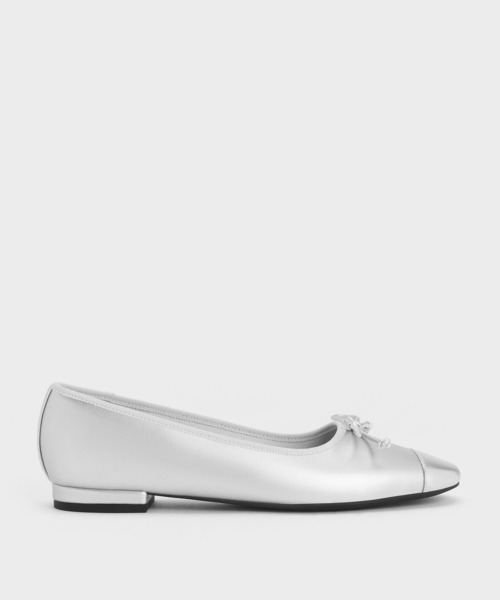 CHARLES ＆ KEITH（チャールズ&キース） バレエシューズ パンプス ボウ
