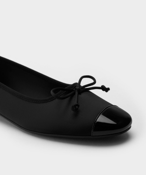 CHARLES & KEITH バレエ　　今期完売 CHARLES ＆ KEITH（チャールズ&キース） バレエシューズ パンプス ボウ