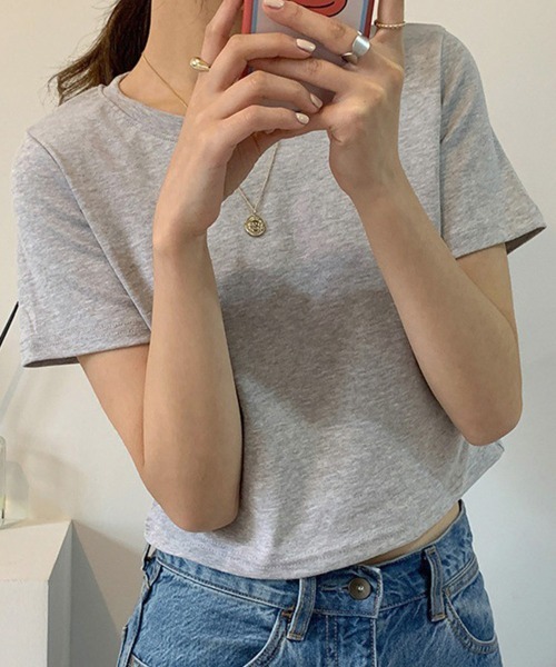 miniministore tシャツ ショート丈tシャツ へそ出し 8色 夏