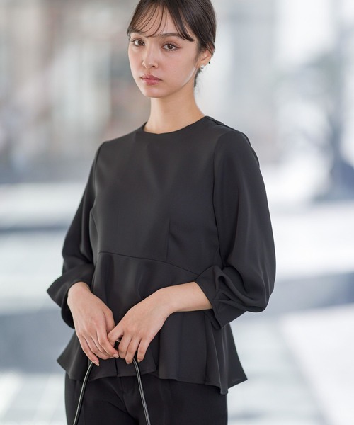 ブラウス シャツ 「T.P.O」エリ2wayブラウス995910 レディース Andemiu ブラウス シャツ 「T.P.O」エリ2wayブラウス995910