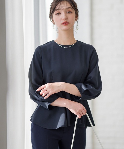 ブラウス シャツ 「T.P.O」エリ2wayブラウス995910 レディース Andemiu ブラウス シャツ 「T.P.O」エリ2wayブラウス995910