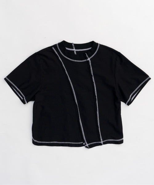 メゾンスペシャル　Outseam Bicolor T-shirt MAISON SPECIAL tシャツ Outseam Bicolor T-shirt/アウトシーム