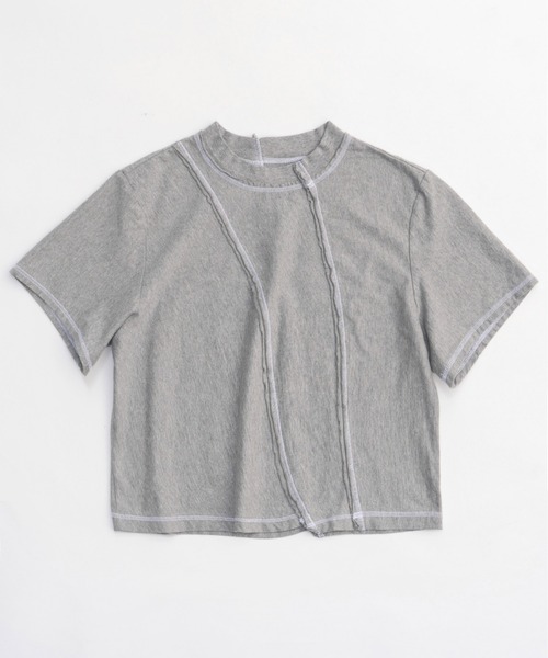 tシャツ Tシャツ レディース Outseam Bicolor T-shirt/アウトシームバイカラーTシャツ「MAISON SPECIAL/メゾンス｜zozo｜10