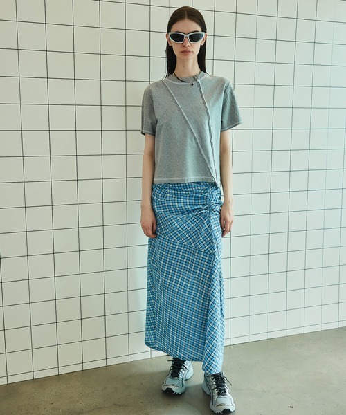 MAISON SPECIAL tシャツ Outseam Bicolor T-shirt/アウトシーム