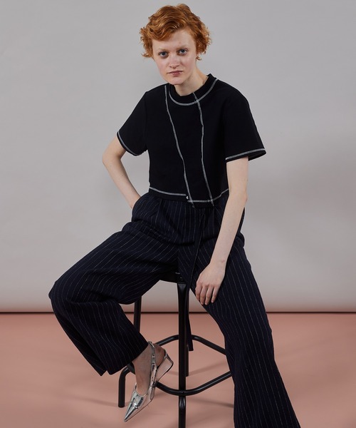 メゾンスペシャル　Outseam Bicolor T-shirt MAISON SPECIAL tシャツ Outseam Bicolor T-shirt/アウトシーム