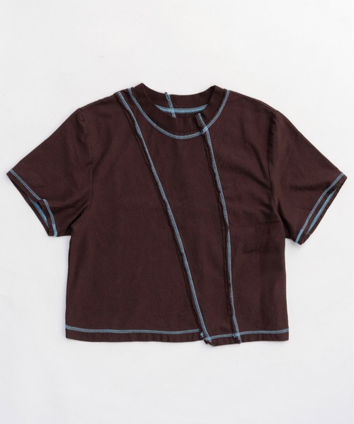 MAISON SPECIAL tシャツ Outseam Bicolor T-shirt/アウトシーム
