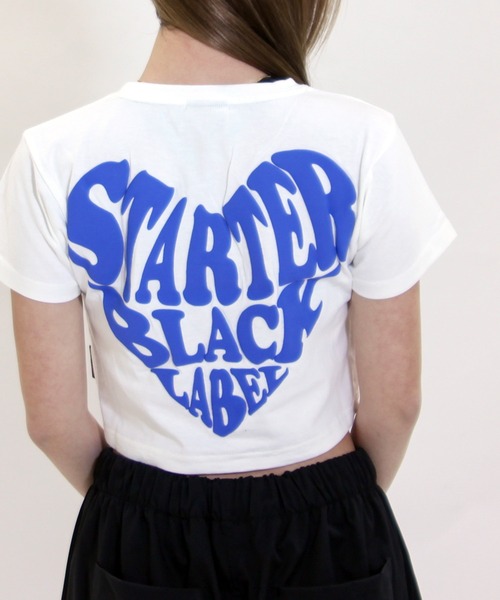 WOMEN SM LOGO POINT SHORT T-SHIRT 新品タグ付き STARTER tシャツ ハートロゴ プリント チビTee / ショート丈 T