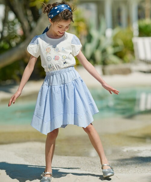 組曲（KUMIKYOKU） パンツ 「110-140cm」イレギュラーヘム キュロット