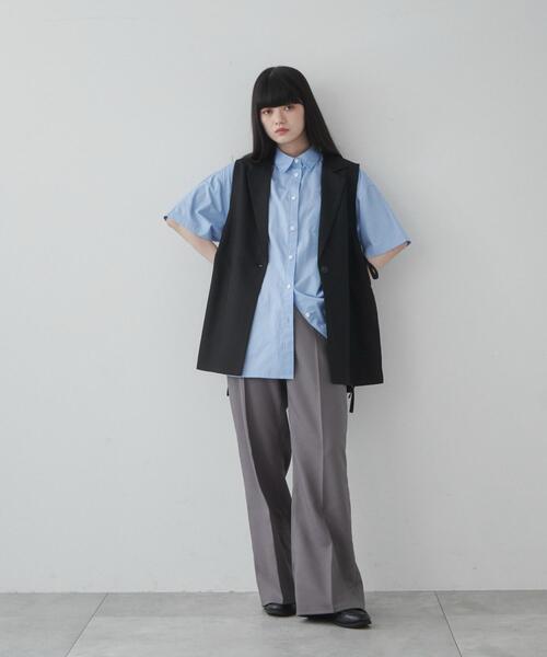 メンズ フィット フレア トラウザーズ THE STANDARD スラックス WEGO/ルーズフィットフレアトラウザー