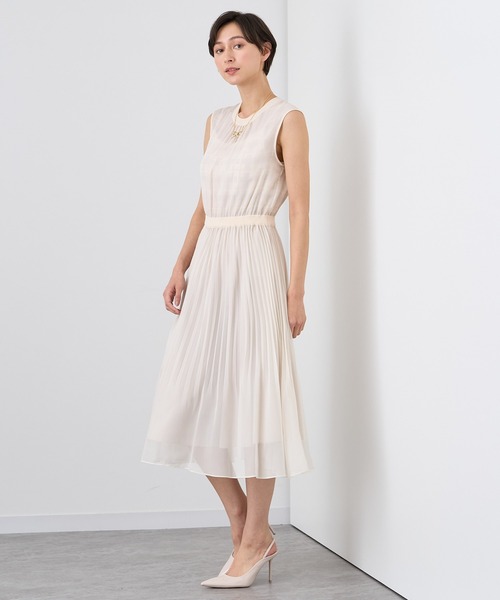 ANAYI」 ノースリーブワンピース 36 ベージュ レディース : 83379260  