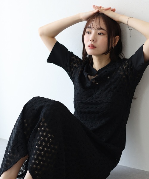 J by blue ワンピース バルファスレースワンピース : ZOZOTOWN