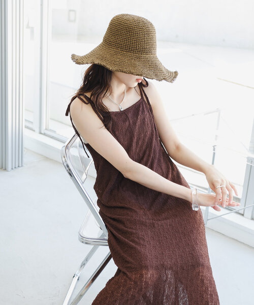 ワンピース Ka*size140 大きいサイズ レディース 小花柄ティアードマキシワンピース