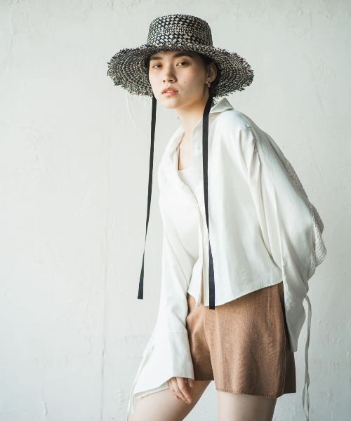ブラウス シャツ AILE「エール」バックレースシャツ レディース ORIENT MILLINERY ブラウス シャツ AILE「エール」バックレース