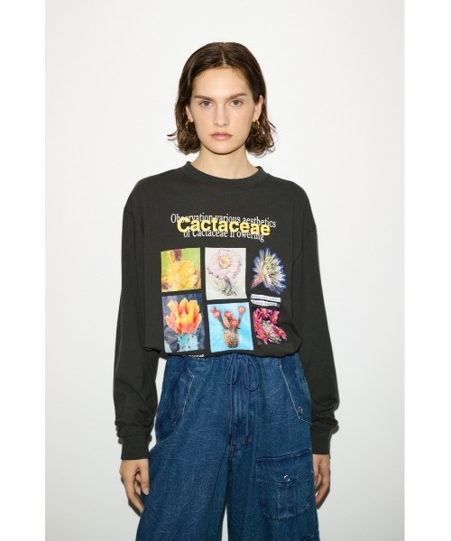 tシャツ THROW THE SUCCULENTIST L/S TOPS ザ サキュレンティスト ロングスリーブ トップス レディース THROW by SLY tシャツ THE SUCCULENTIST L/S TOPS ザ サキュレン