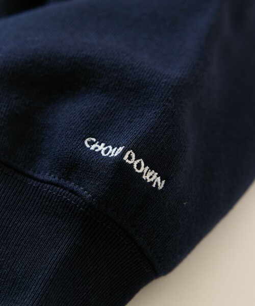goodness 刺繍ロゴ クルーネックスウェット ネイビー トレーナー スウェット ビッグシルエット ワンポイント刺繍ロゴ