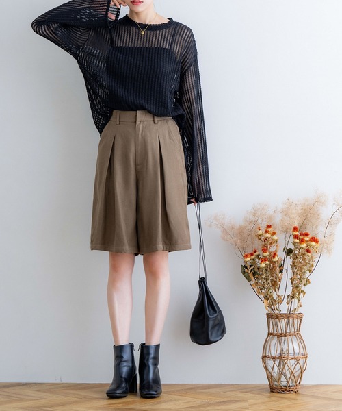 ★新品未使用★CITYSHOP タックハーフパンツ ☆新品未使用☆CITYSHOP タックハーフパンツ（lalagom タック