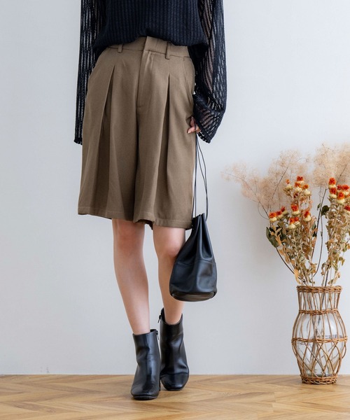 NOAHL パンツ 「NOAHL」ボックスタックハーフパンツ レディース NOAHL パンツ 「NOAHL」ボックスタックハーフパンツ レディース