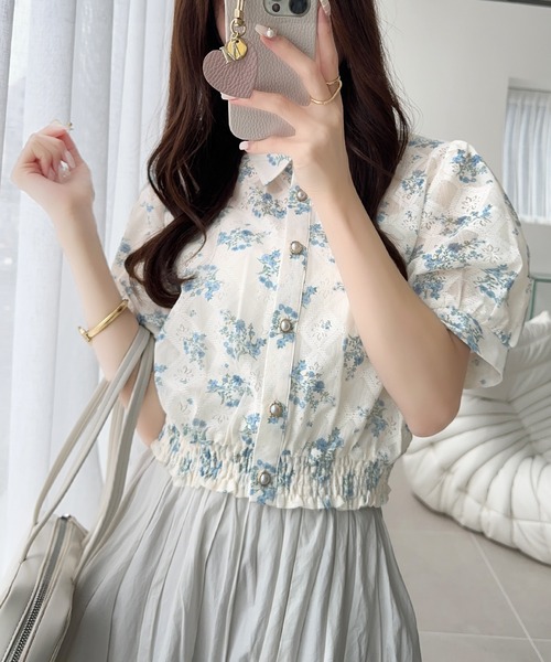 mily bilet ブラウス シャツ 「mily bilet」スタイルアップ効果