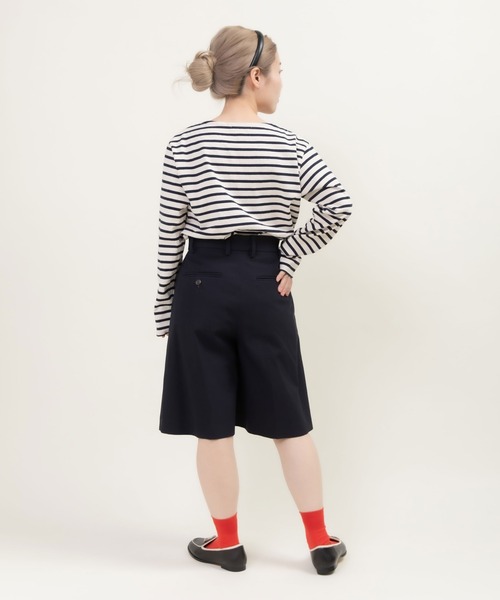 パンツ 強撚ツイル マーベルトハーフパンツ レディース_12