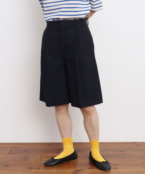 パンツ 強撚ツイル マーベルトハーフパンツ レディース_18