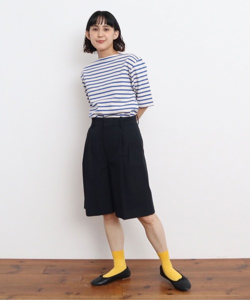 パンツ 強撚ツイル マーベルトハーフパンツ レディース_19
