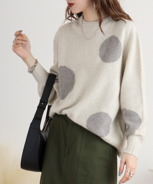 o7176　未使用　BRODIAEA　カシミヤ　100％　ニット　セーター ニット セーター BRODIAEA 洗えるカシミヤシリーズ ハイネックフリル