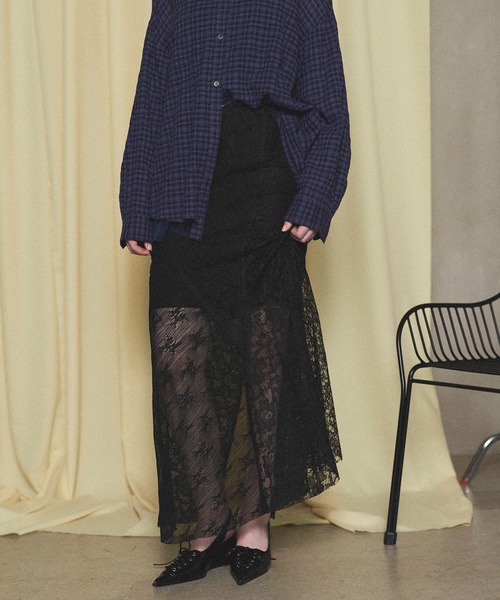 Maison closeサイドレーススカート Maison closeサイドレーススカート