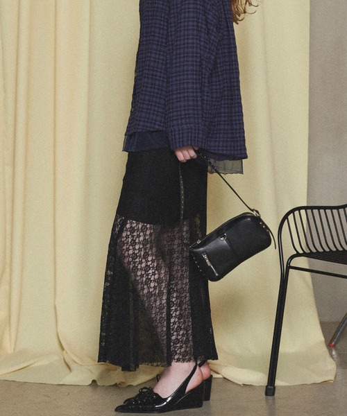 Maison closeサイドレーススカート Maison closeサイドレーススカート スカート