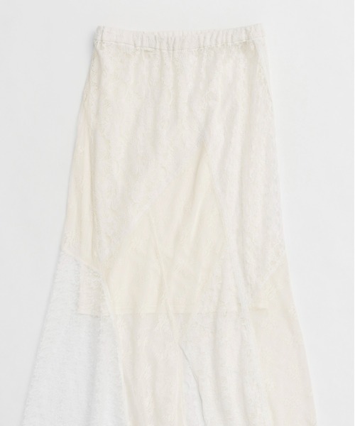 MAISON SPECIAL（メゾンスペシャル） スカート Lace Fabric Docking