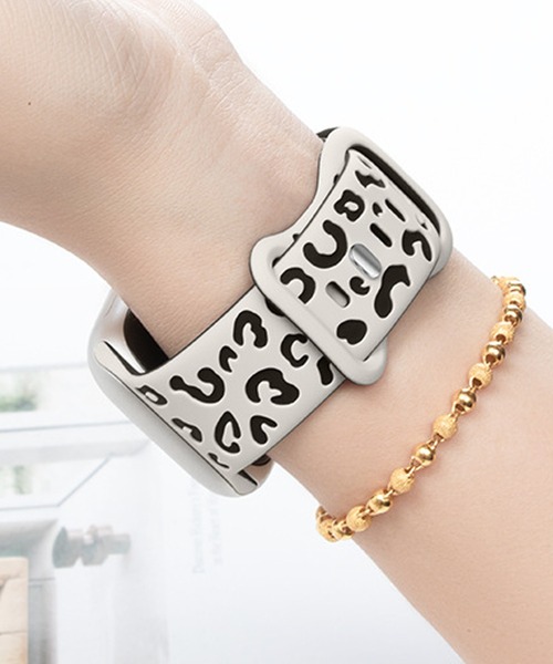 LUON 腕時計 / Apple Watch Band シリコン レオパード柄
