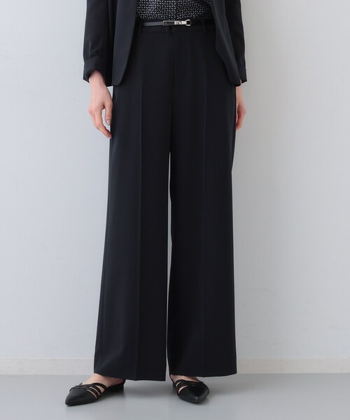 INDIVI（インディヴィ） スラックス パンツ 「洗える／UVケア／スーツ