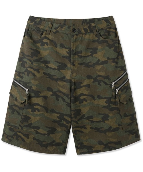 camo cago bermuda SHORTS カモ柄 カーゴショーツ OY カーゴパンツ 「OY/オーワイ」 CAMO ZIP CARGO SHORTS/カモ