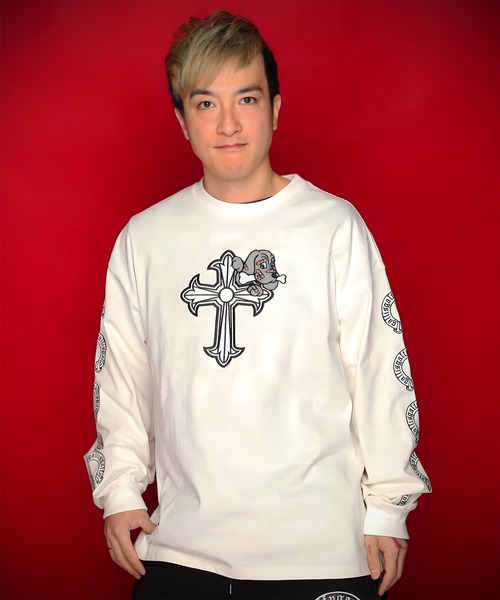 トップス GALFY GALFY tシャツ GA×GALFY-ガリノハーツロンTee メンズ レディース