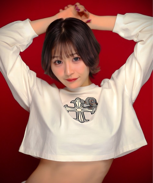 GALFY tシャツ GA×GALFY-ガリノハーツロンTee メンズ レディース