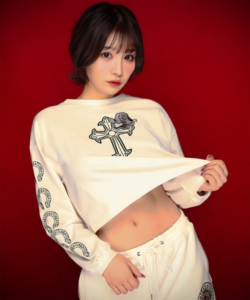 GALFY tシャツ GA×GALFY-ガリノハーツロンTee メンズ レディース