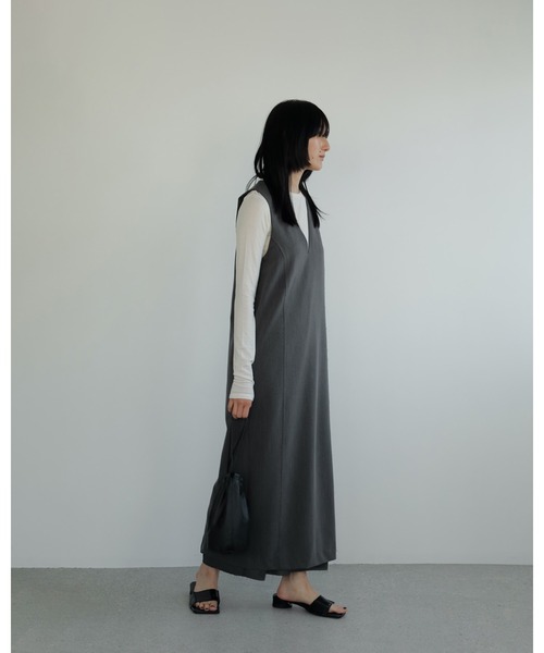 anuke ワンピース anuke ワンピース Cutoff Vneck Onepiece : ZOZOTOWN Yahoo!店
