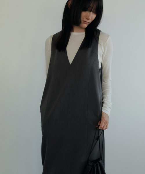 anuke ワンピース Cutoff Vneck Onepiece : ZOZOTOWN Yahoo!店