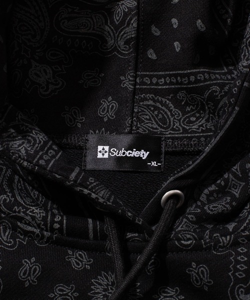 subciety ショッパー　黒 Subciety 「Subciety」 プルオーバーパーカー X-LARGE ブラック
