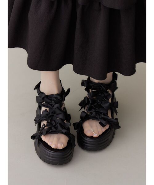 靴 merry jenny ribbon ribbon sandal セール】ribbon ribbon sandal（サンダル）｜merry jenny