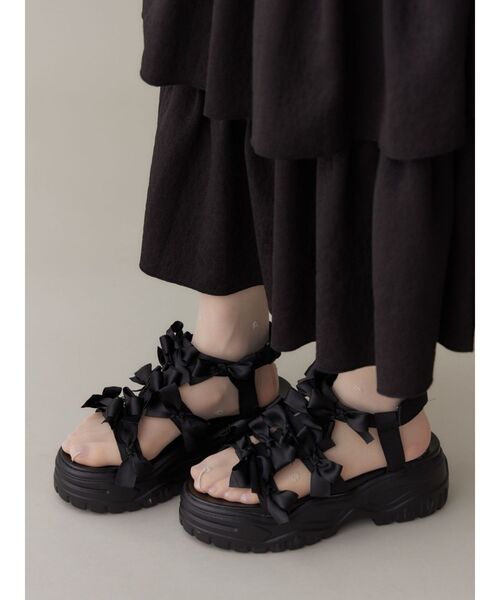 靴 merry jenny ribbon ribbon sandal メリージェニー merry jenny ribbon ribbon sandal （ブルー