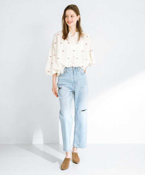 URBAN RESEARCH Sonny Label ブラウス シャツ Love embroidery