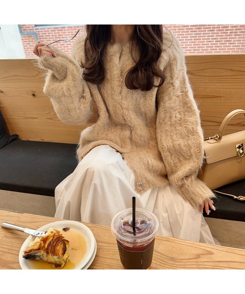 Ogue. カーディガン 「 」 shaggy cardigan outer（シャギー